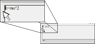 Hold down the Control key and double-click on the border of the math editor to turn it into a floating window.