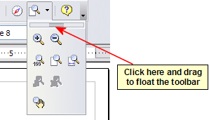 An arrow next to a icon indicates additional functions