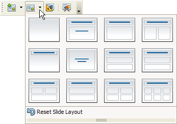 Draft image of the assign layout pop-up