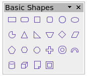 Basic shapes toolbar
